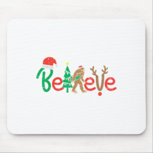 Geloof Bigfoot Sasquatch Santa Reindekerst Muismat