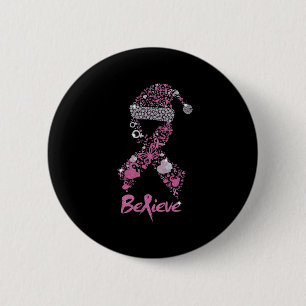 Geloof Bigfoot Sasquatch Santa Rendier Kerstmis Ronde Button 5,7 Cm