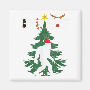Geloof Bigfoot Sasquatch Yeti Sinterklaas Hoed Ker Magneet