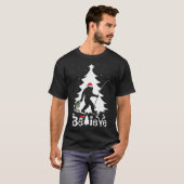 Geloof Bigfoot Vist Kerstmis T-shirt (Voorkant volledig)