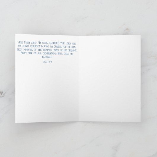 Geloof Bijbel citaten, Iris Bloemen Olieverfschild Feestdagen Kaart (Binnen)