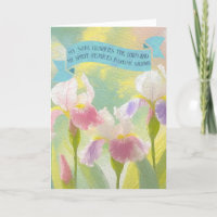 Geloof Bijbel citaten, Iris Bloemen Olieverfschild