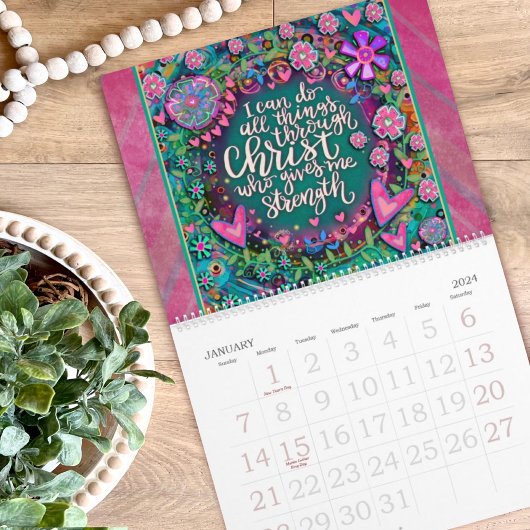 Geloof Bijbelvers Floral Inspirivity Kalender