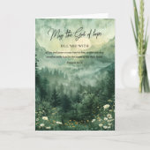 Geloof Bijbelvers Romeinen 15:13 Kaart (Voorkant)