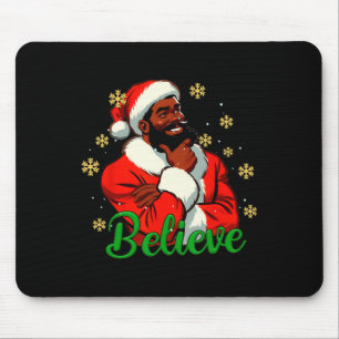 Geloof Black-Santa Claus Kerst Afro-Amerikaans Muismat