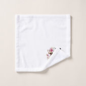 Geloof bloemenkrans bad handdoek (Wasdoekje)