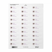 Geloof bloemenkrans etiket (Full Sheet)