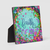  Geloof Bloemvogels Whimsical Leuke Ezel Fotoplaat (Voorkant)