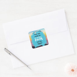 Geloof Boodschap - 2 Korintiërs - Vierkante Sticke Sticker