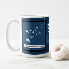 Geloof Boodschap - Bijbelvers - 2 Thessalonicenzen Koffiemok