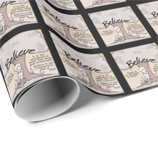 Geloof boom cadeaupapier (Rol Hoek)