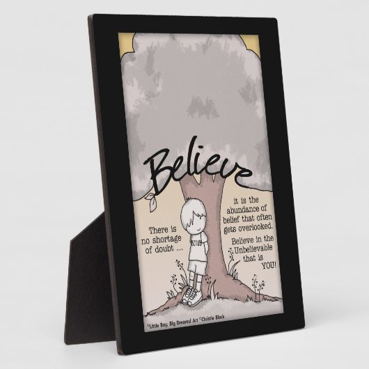 Geloof boom fotoplaat (Zijkant)