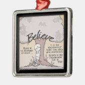 Geloof boom metalen ornament (Links)