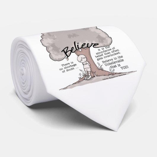 Geloof boom stropdas (Opgerold)