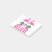 Geloof borstkankerwaarschuwing Flamingo T-Shirt Post-it® Notes (Schuin)