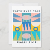 Geloof boven angst aanmoediging Kaart (Voorkant)