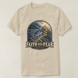 Geloof Boven Angst Berg Jesaja 41:10 T-shirt