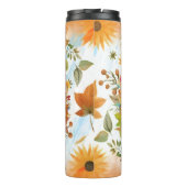 Geloof boven angst bloemencascade thermosbeker (Achterkant)