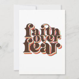 Geloof boven angst Christelijke inspiratie Kaart