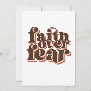 Geloof boven angst Christelijke inspiratie Kaart