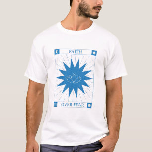 "Geloof boven angst" Christelijke spiritualiteit T-shirt