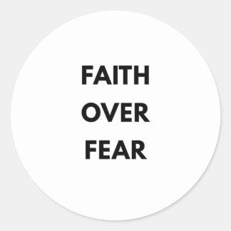 Geloof Boven Angst Christelijke Sticker