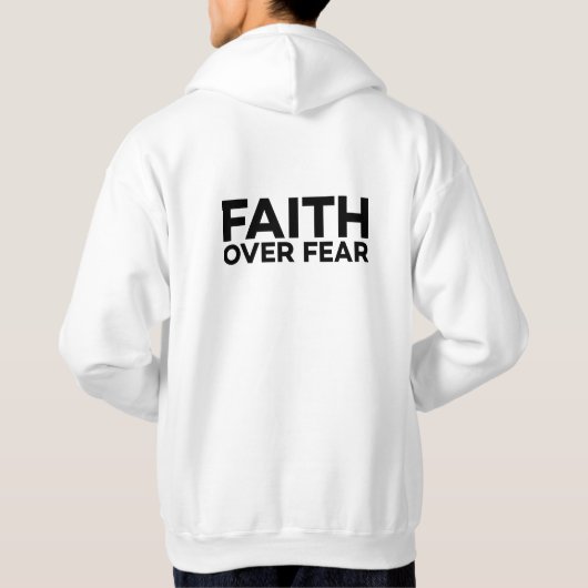 Geloof boven angst Cross T-shirt (Achterkant)