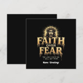 Geloof boven angst De Heer staat aan mijn kant Kaart (Voorkant / Achterkant)