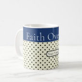 Geloof boven angst Het Bijbelse geloof van Jezus C Koffiemok (Voorkant links)