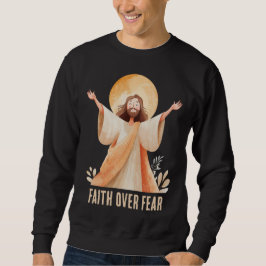 Geloof Boven Angst Jezus Christelijk T-Shirt