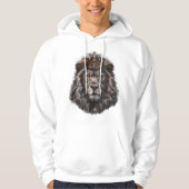 Geloof boven angst Koning Leeuw Hoodie (Voorkant)