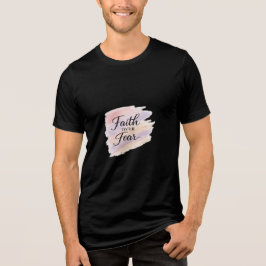 Geloof Boven Angst – Moderne Christelijke Inspirer Tri-Blend Shirt