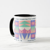 Geloof boven angst Mok Christelijk Motivatie Moder (Voorkant links)