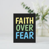 Geloof boven angst MOTIVATIE POSTKAARTEN (Staand voorkant)