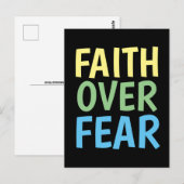 Geloof boven angst MOTIVATIE POSTKAARTEN (Voorkant / Achterkant)