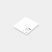 Geloof boven angst - positieve herinnering post-it® notes (Schuin)