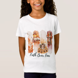 Geloof Boven Angst Psalm 23:4 Herfst T-shirt