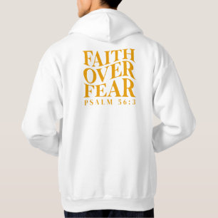 Geloof Boven Angst Psalm 56:3 Christelijke Bijbelv Hoodie