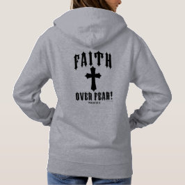 Geloof Boven Angst Psalm 56:3 Hoodie