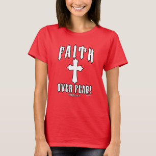 Geloof Boven Angst Psalm 56:3 T-shirt