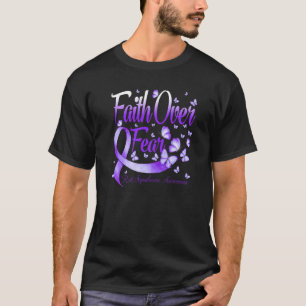 Geloof Boven Angst Rett Syndroom Bewustzijn Vlinde T-shirt