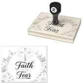 Geloof Boven Angst Rubberstempel (Gestempeld)