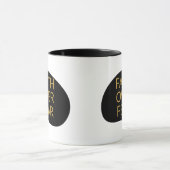 Geloof boven angst Schriftaanmoediging Christelijk Mok (Midden)