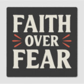 Geloof boven angst - Spirituele herinnering voor e Sticker (Voorkant)