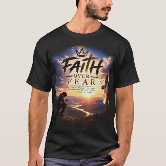 Geloof boven Angst T-shirt (Voorkant)