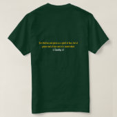 Geloof Boven Angst T-shirt (Design achterkant)