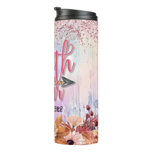 Geloof boven angstpijl thermosbeker (Geroteerd rechts)