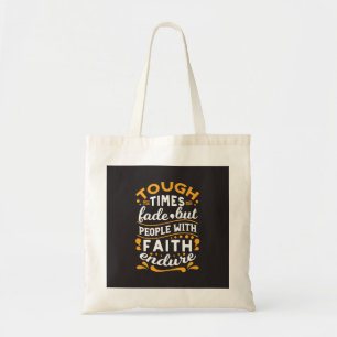 Geloof Boven Strubbelingen – Motiverende Religieuz Tote Bag