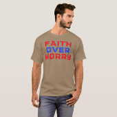 Geloof boven zorgen jongen t-shirt (Voorkant volledig)