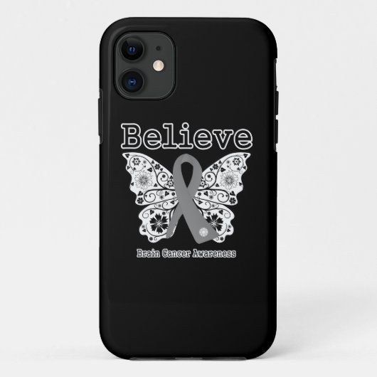 Geloof - Brain Cancer Butterfly Case-Mate iPhone Case (Achterkant)